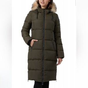NWOT Pajar Women's Jayde Puffer Coat with Fur Trim